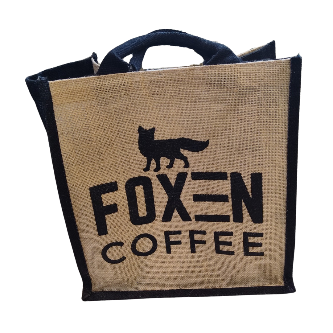Foxen Grocery Jute Tote Bag