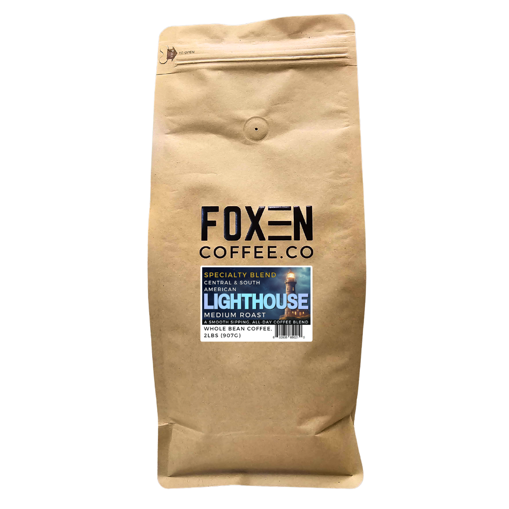 foxen coffee lighthouse blend medium roast whole bean coffee 2 pounds