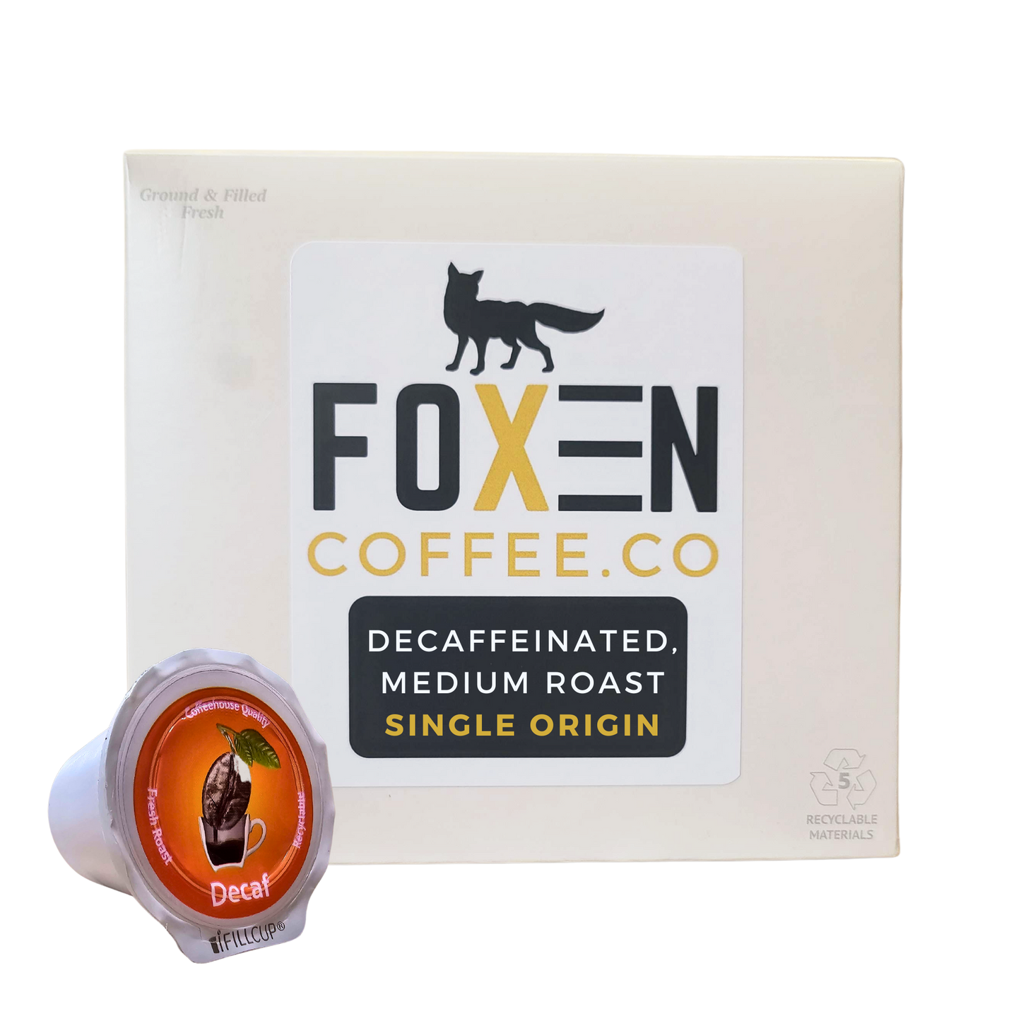 Decaf Single Serve Coffee Pods, kcup