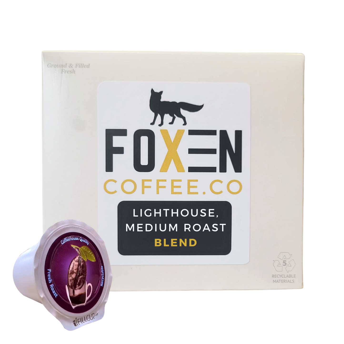 Lighthouse Blend Medium Roast Single Serve Coffee Pods, kcup