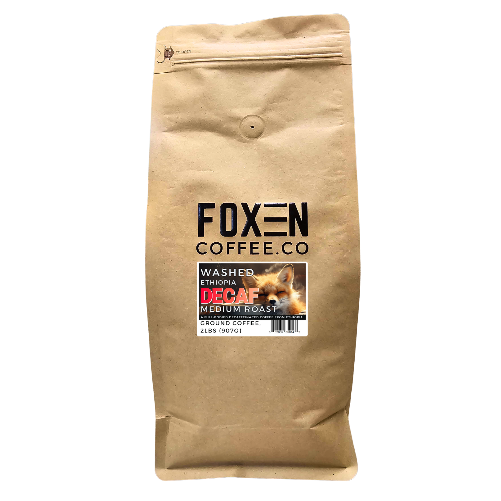 ethiopia decaf medium roast ground coffee 2 pounds