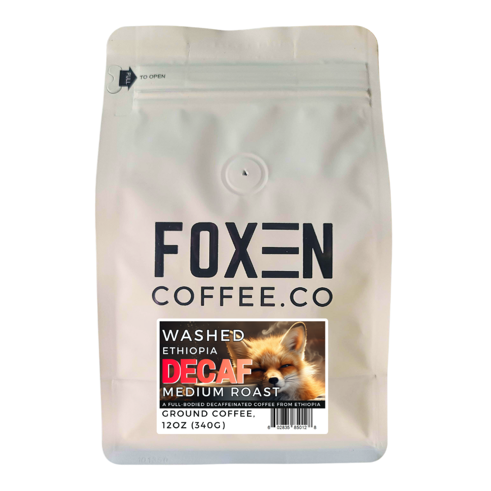 ethiopia decaf ground coffee 12 ounce medium roast