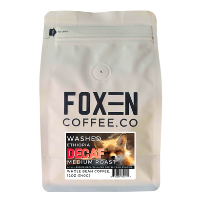 ethiopia decaf 12 whole bean 12 ounce medium roast