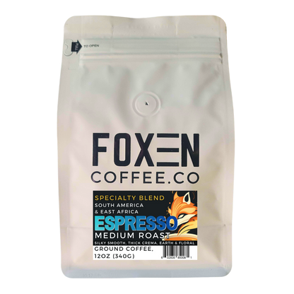 Espresso Ground Medium Roast Coffee 12 ounce