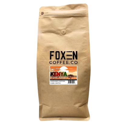 kenya aa natural light roast ground coffee 2 pounds