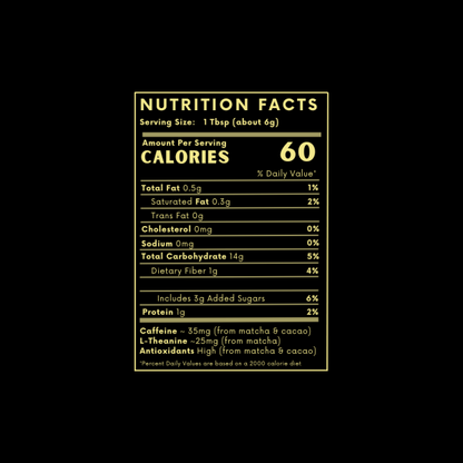 Matcha Chaka Premium Organic Japanese Matcha Green Tea Powder and Raw Cacao Blend