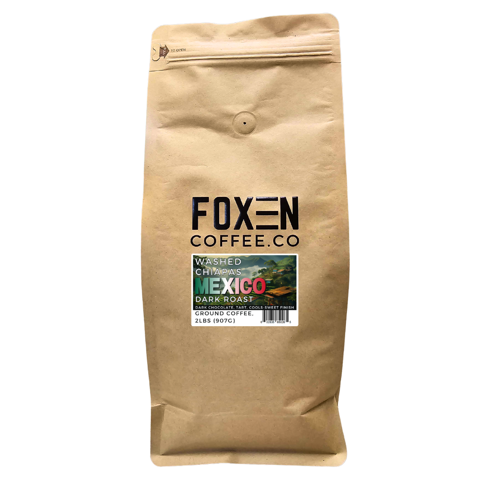 mexico chiapas washed dark roast ground coffee 2 pounds