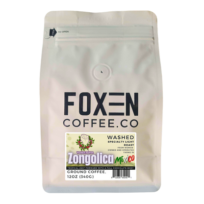 mexico zongolica washed light roast ground coffee 12 ounce