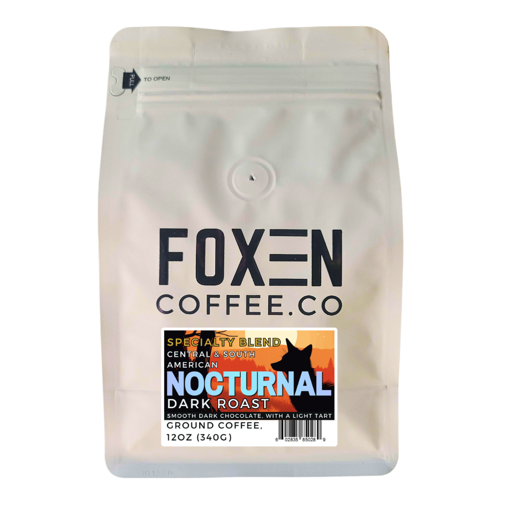 foxen coffee nocturnal blend dark roast ground coffee 12 ounce